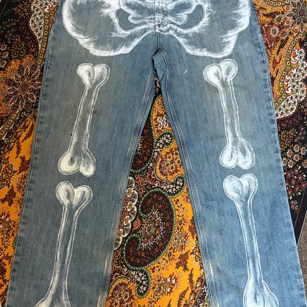 [38x34] 칼하트 본 BONE 커스텀 데님