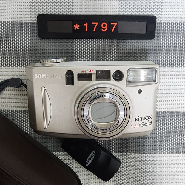 삼성캐녹스 170 골드 필름카메라 리모컨 파우치포함