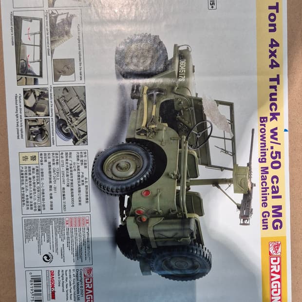 Dragon 윌리 지프 4x4 트럭 1/6인치 피규어