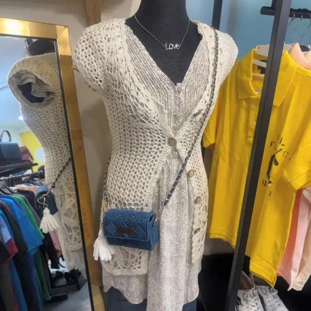 vtg H&M 플로럴 패턴 V넥 시폰 원피스