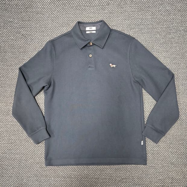 닥스 긴팔 폴로티셔츠 강아지 자수 겨울티셔츠