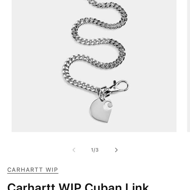 칼하트 쿠반링크 키체인(실버)