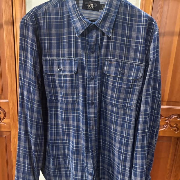 Rrl 체크 셔츠 L