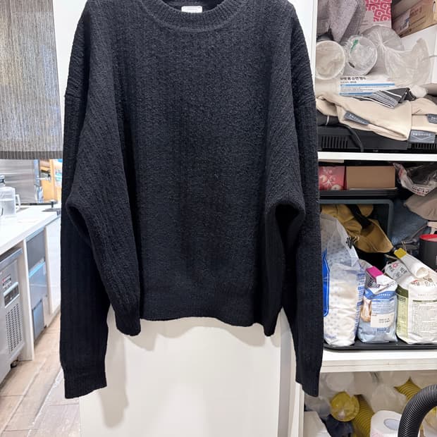 Crepuscule 크루넥 블랙 니트 2사이즈