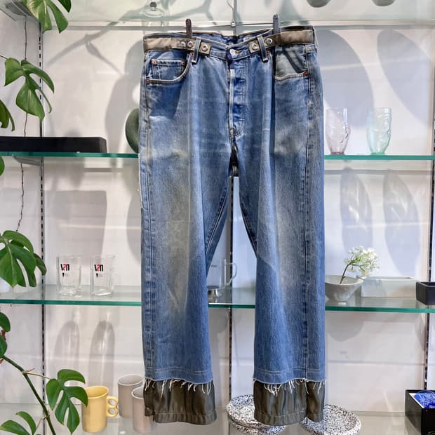 폴리퀀트 remake denim pants