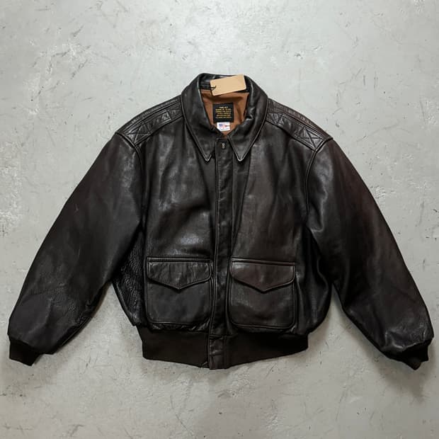 90's OG 빈티지 아비렉스 A2 봄버 자켓 빈티지 레더 자켓