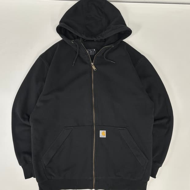 칼하트 레인디펜더  후드 풀집업 M 블랙
