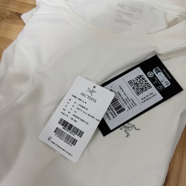 아크테릭스 코막 ls L 사이즈 아크틱실크   사진찍고절대안입습니다  상