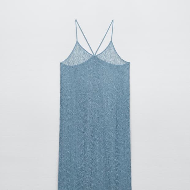 ZARA 펄 시스루 레이어드 원피스 M