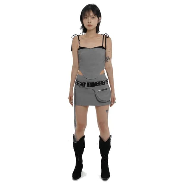 우기착용<새상품>카시코 레이어드 코르셋