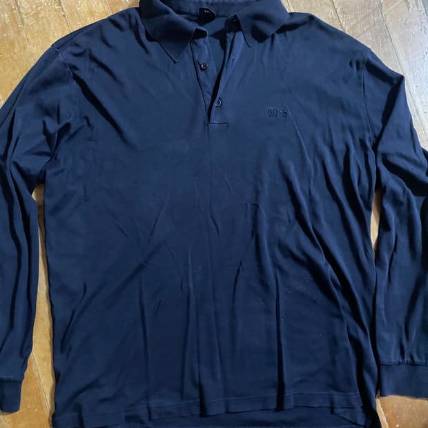 Hugo Boss 남성 신축성 좋은 긴팔 폴로 셔츠  2XL