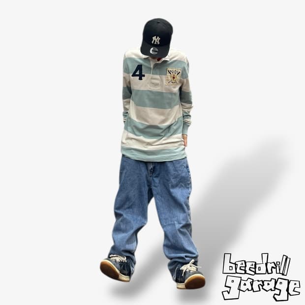 폴로 랄프로렌 빈티지 슬림핏 럭비 티셔츠