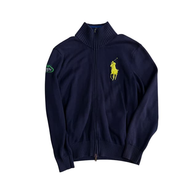 폴로 니트집업