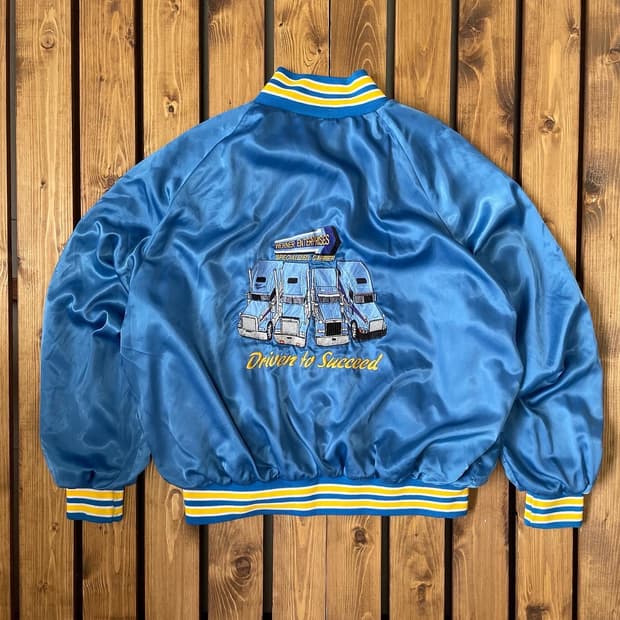 빈티지 새틴자켓 2XL