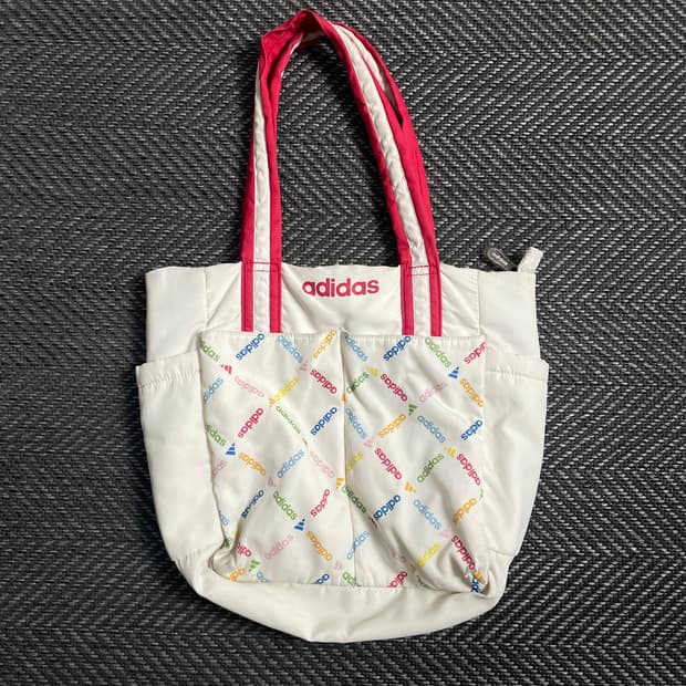00s 아디다스 퀼팅 카트 도트백o 4598
