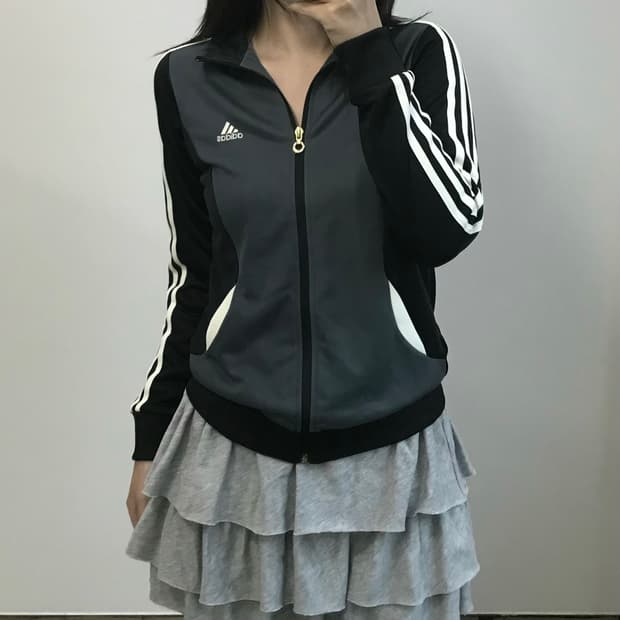 아디다스 배색 트랙탑 져지