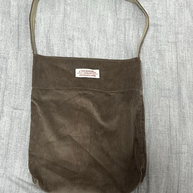 나이스네스 niceness 사코슈 코듀로이 에코백