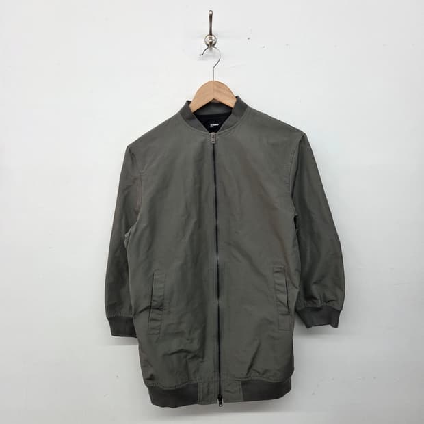 질샌더 카키 봄버 자켓 여/S