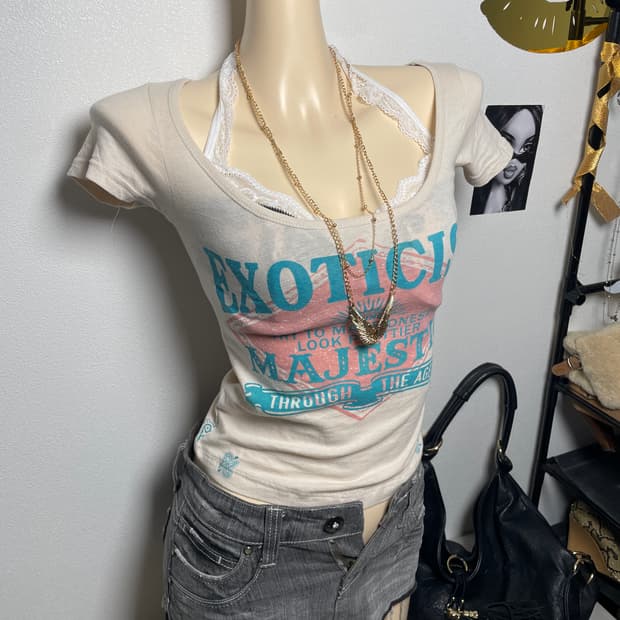 핑크 아이보리 민트 레터링 반팔티 탑