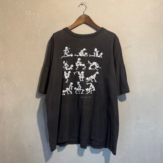 90s 스켈레톤 카마수트라 티셔츠 2XL