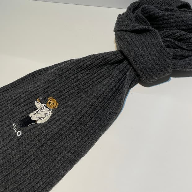 폴로 랄프로렌 베어 리브 니트 목도리 A1539