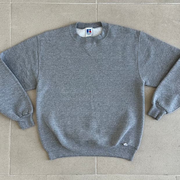 90s 빈티지 러셀 스웻셔츠 그레이 M USA
