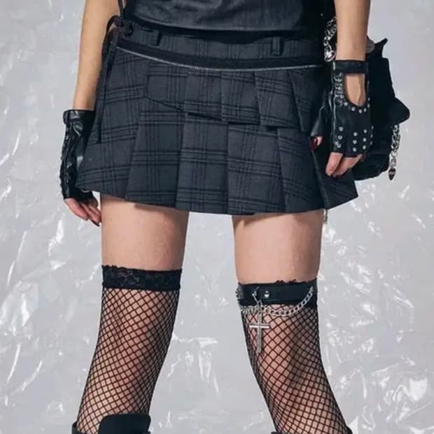 스키즘인듀싱 치마 미니스커트