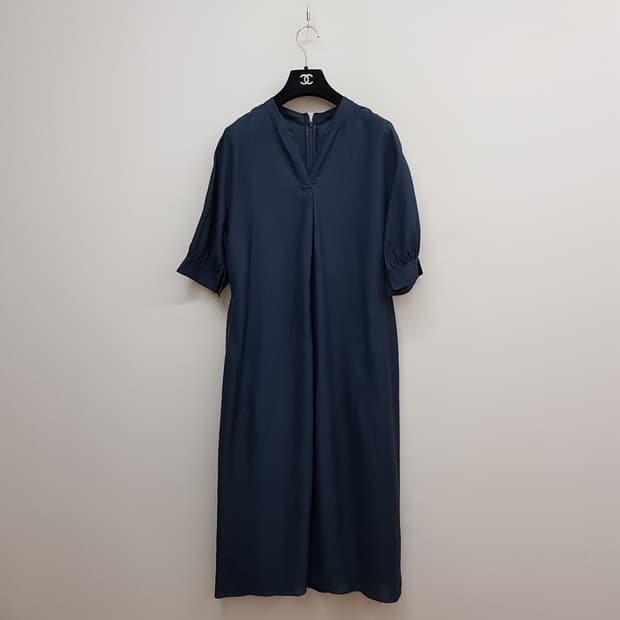 구호 KUHO  미니멀 반팔 롱 원피스 XS사이즈