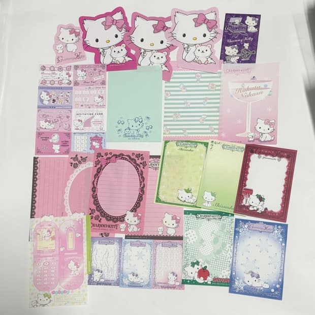 챠미키티 고전 메모지 일괄