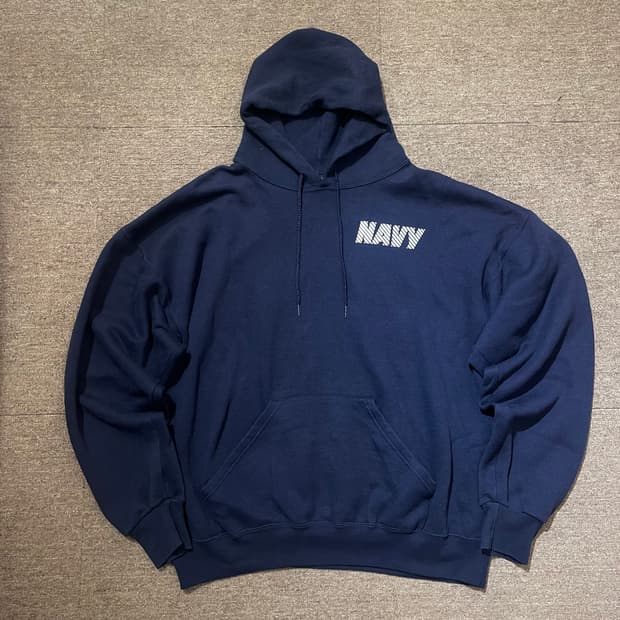 (XL) USA Soffe NAVY 밀리터리 미해군 후드티
