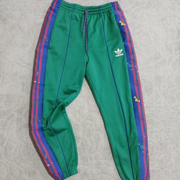 *아디다스 오리지널 그린 트랙팬츠 S