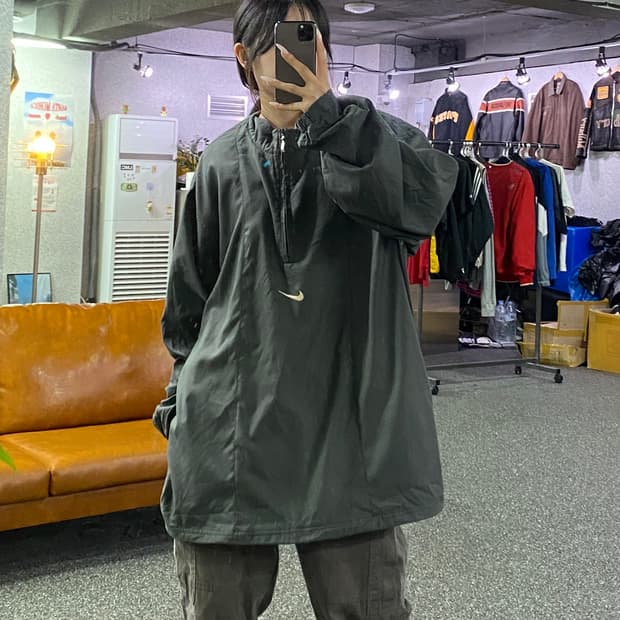 나이키 올드스쿨 반집업 아노락 자켓 B4906
