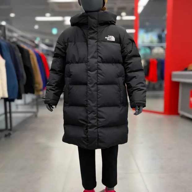 노스페이스 키즈 덕다운롱패딩 160