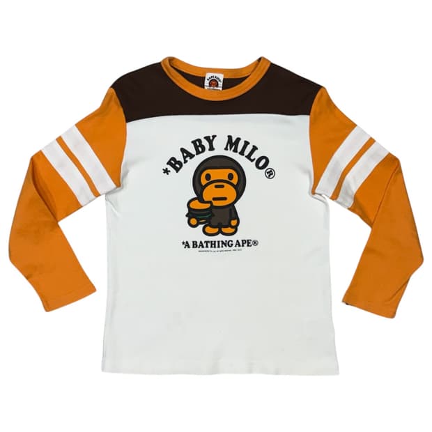2010 베이프 아카이브 베이비 마일로 롱슬리브 티셔츠