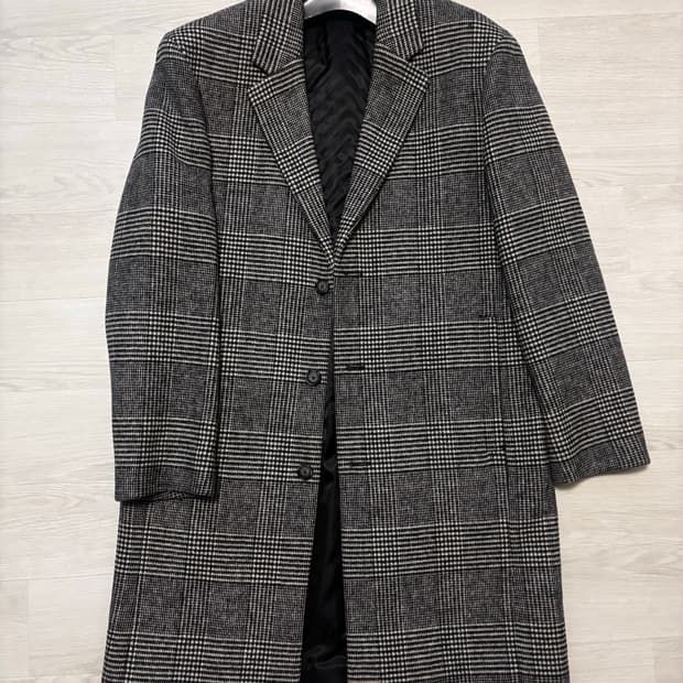 프로젝트엠 남성 체크코트 105