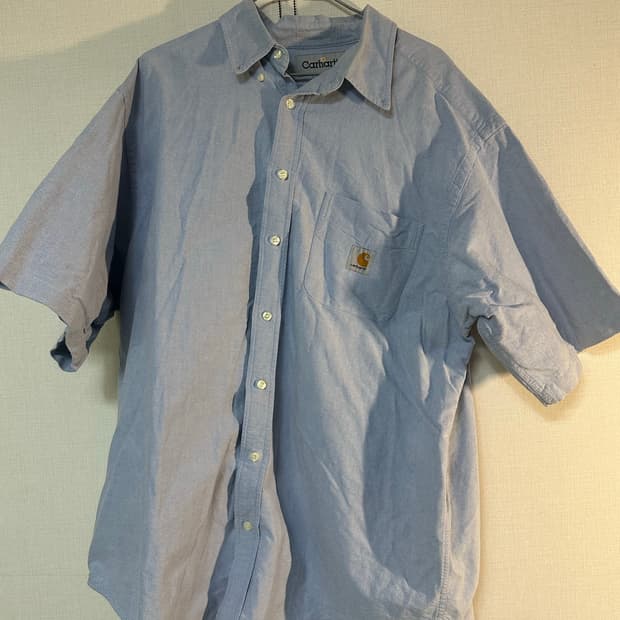 칼하트 로고 포켓 반팔셔츠 XL