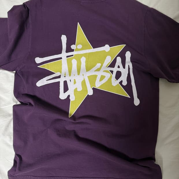 Stussy Star Pigment Dyed Tee (Purple)