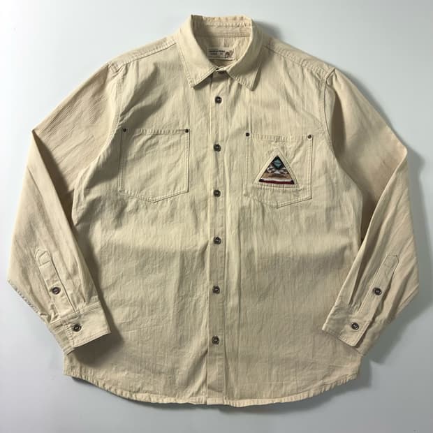 Vintage  아메리칸 트라이블 인디언 에스닉 HBT 셔츠 