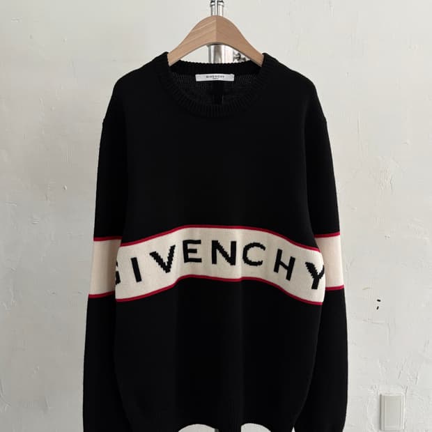 Givenchy 지방시 인타르시아 로고 울 니트