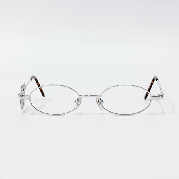 TOP 실버 오벌 메탈 데드스탁 빈티지안경