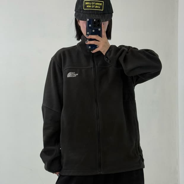 노스페이스 딥 카키브라운 플리스 