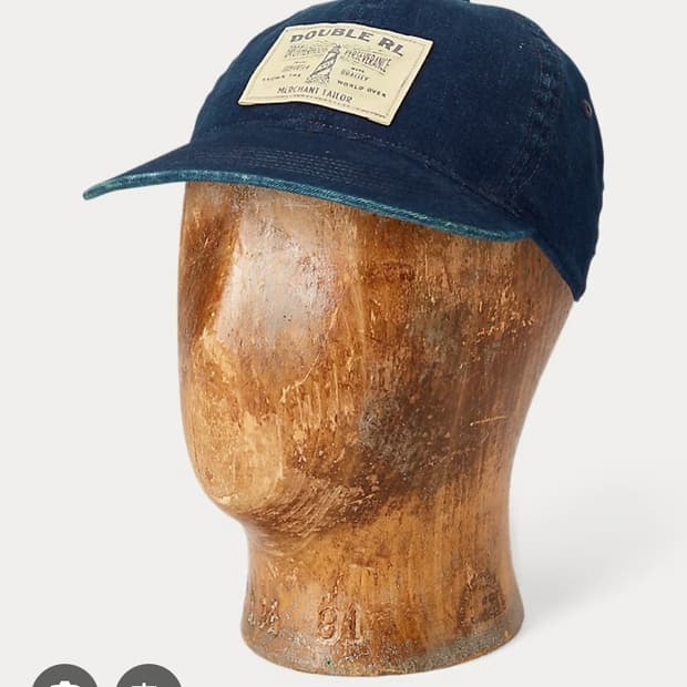 RRL 더블알엘 인디고 데님 볼캡 L