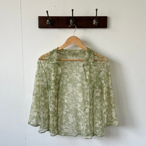 Bellebonita 플라워 시스루 가디건