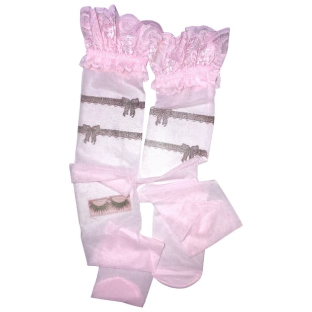 graru pink stockings
