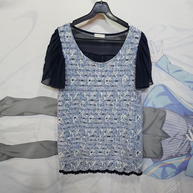 axes femme 엑세스팜 레이스 블라우스