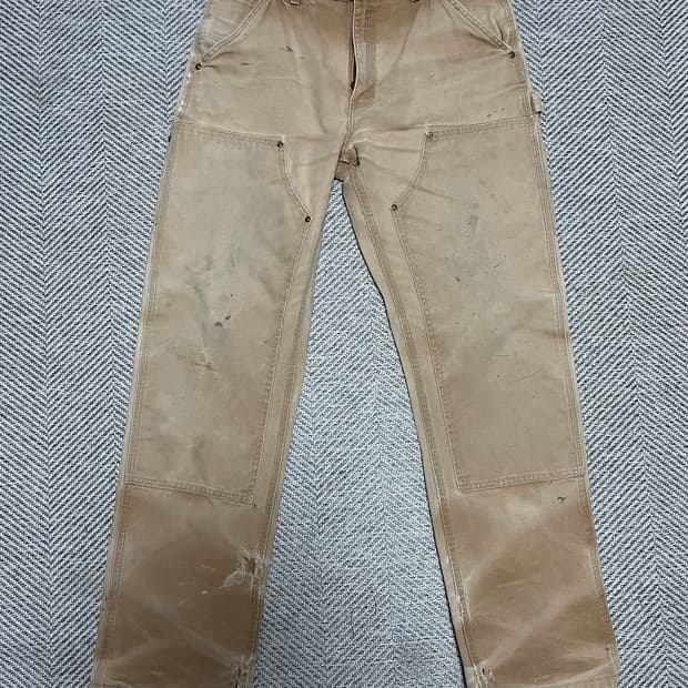 칼하트 더블니 b01 brn 페이디드 32x34