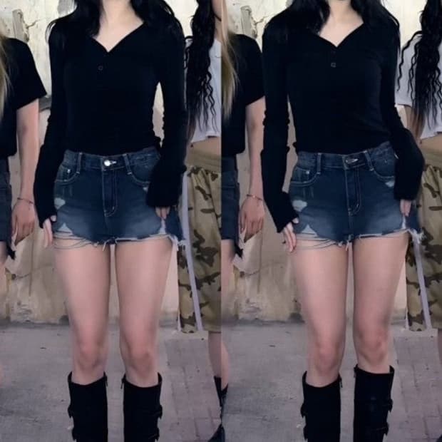 애즈온 마야부츠 미디 블랙 240