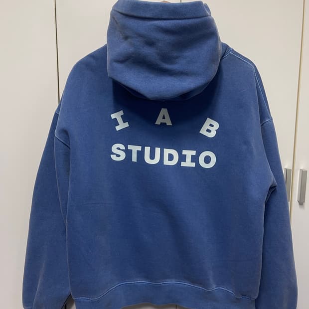 아이앱 스튜디오 후드티 블루 L