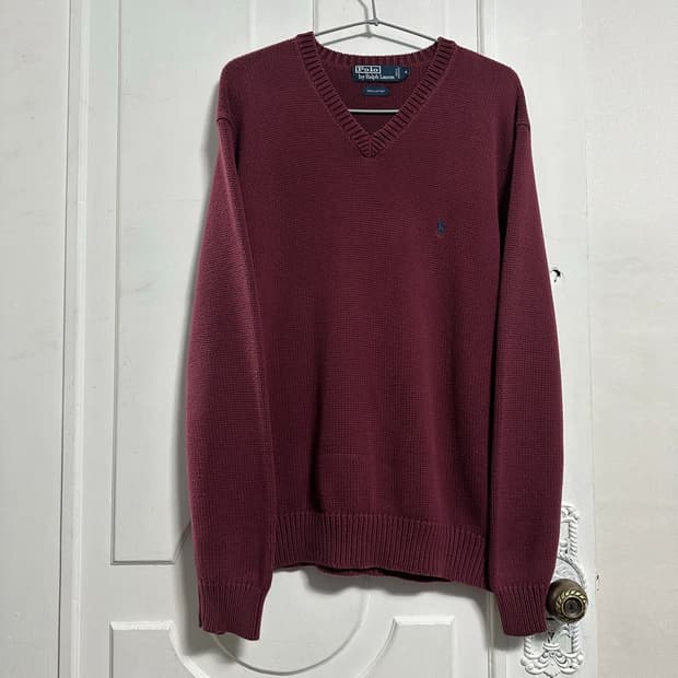 폴로 랄프로렌 브이넥 니트