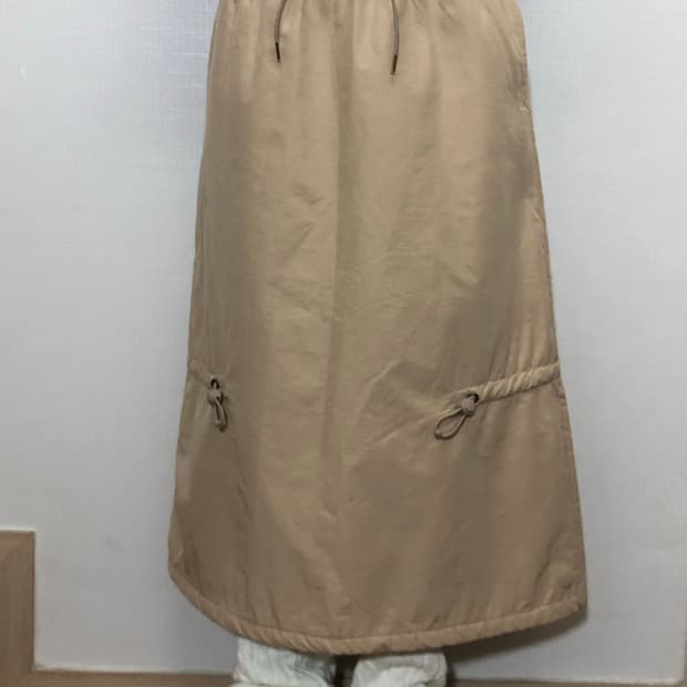 빈티지 헬로키티 베이지 롱 스커트